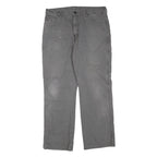 DICKIES Mens Regular Fit Grey Jeans Cotton Blend W36 L32 Workwear Durable
