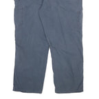 CARHARTT Mens Cotton Blend Blue Relaxed Straight Trousers W38 L30 Utility