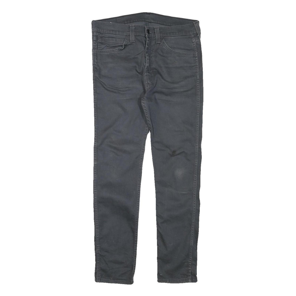 LEVI'S Mens Slim Black Jeans Denim W34 L29 Zip Classic Fit Casual Wear