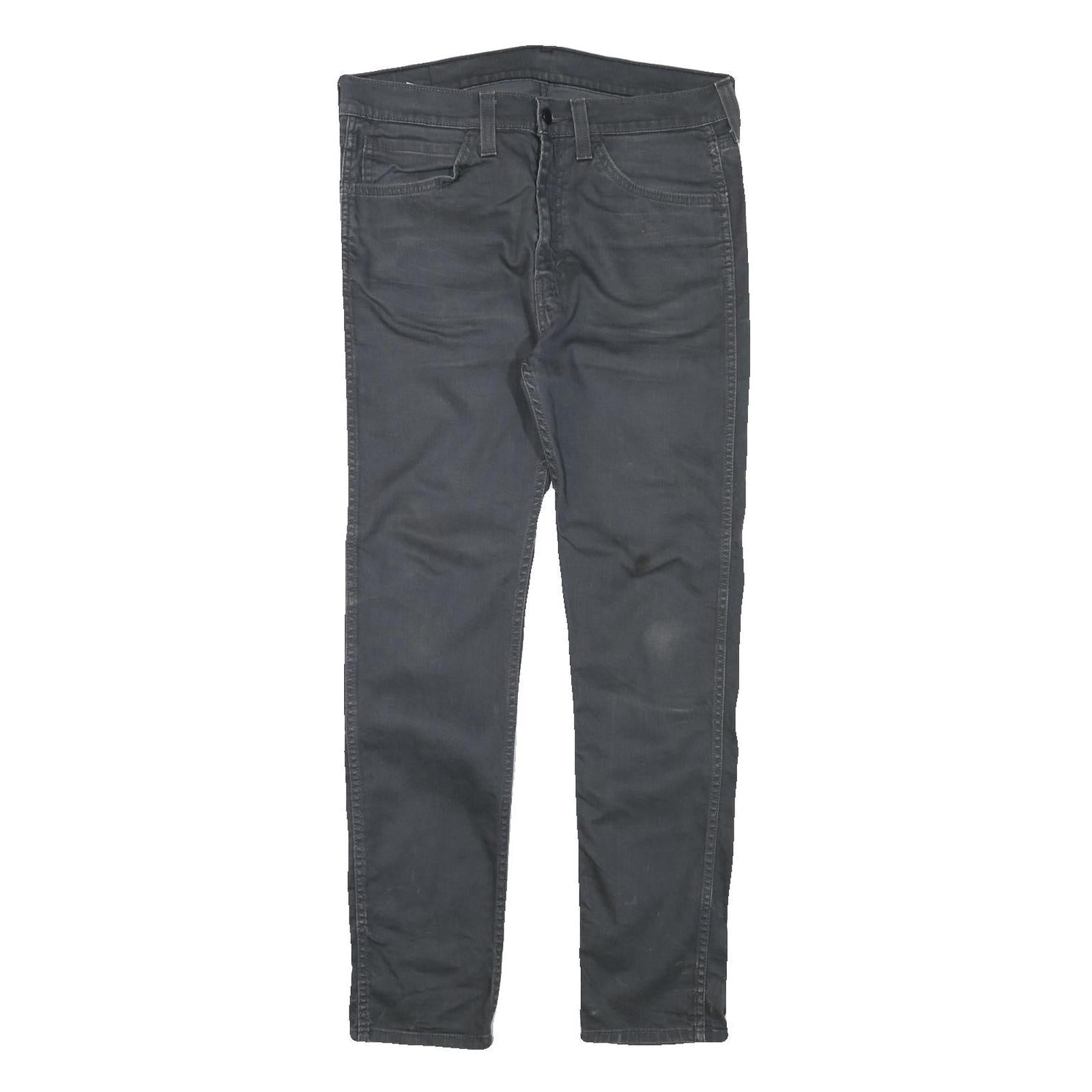 LEVI'S Mens Slim Black Jeans Denim W34 L29 Zip Classic Fit Casual Wear