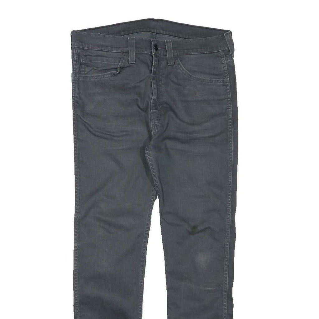 LEVI'S Mens Slim Black Jeans Denim W34 L29 Zip Classic Fit Casual Wear