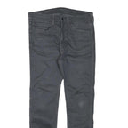 LEVI'S Mens Slim Black Jeans Denim W34 L29 Zip Classic Fit Casual Wear