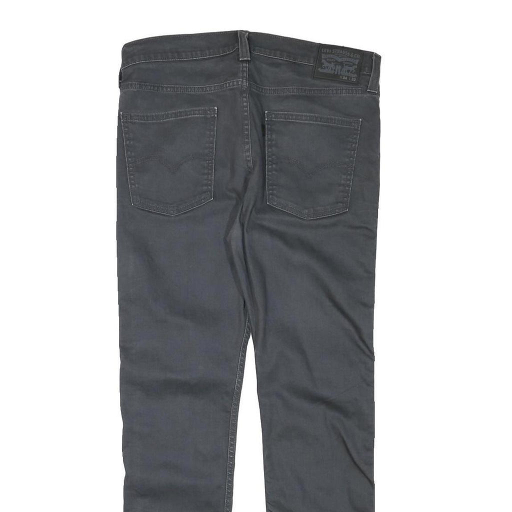 LEVI'S Mens Slim Black Jeans Denim W34 L29 Zip Classic Fit Casual Wear