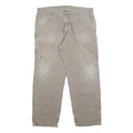 CARHARTT Mens Cotton Beige Loose Tapered Trousers W40 L32 Workwear Casual