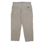 CARHARTT Mens Cotton Beige Loose Tapered Trousers W40 L32 Workwear Casual