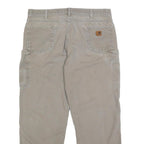 CARHARTT Mens Cotton Beige Loose Tapered Trousers W40 L32 Workwear Casual