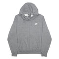 NIKE Womens Grey Hoodie XL Cotton Blend Pullover Lightweight Casual
