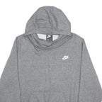 NIKE Womens Grey Hoodie XL Cotton Blend Pullover Lightweight Casual