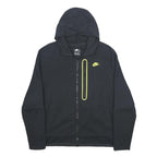 NIKE Mens Black Full Zip Hoodie 2XL Cotton Blend Sportswear Casual Zip-Up