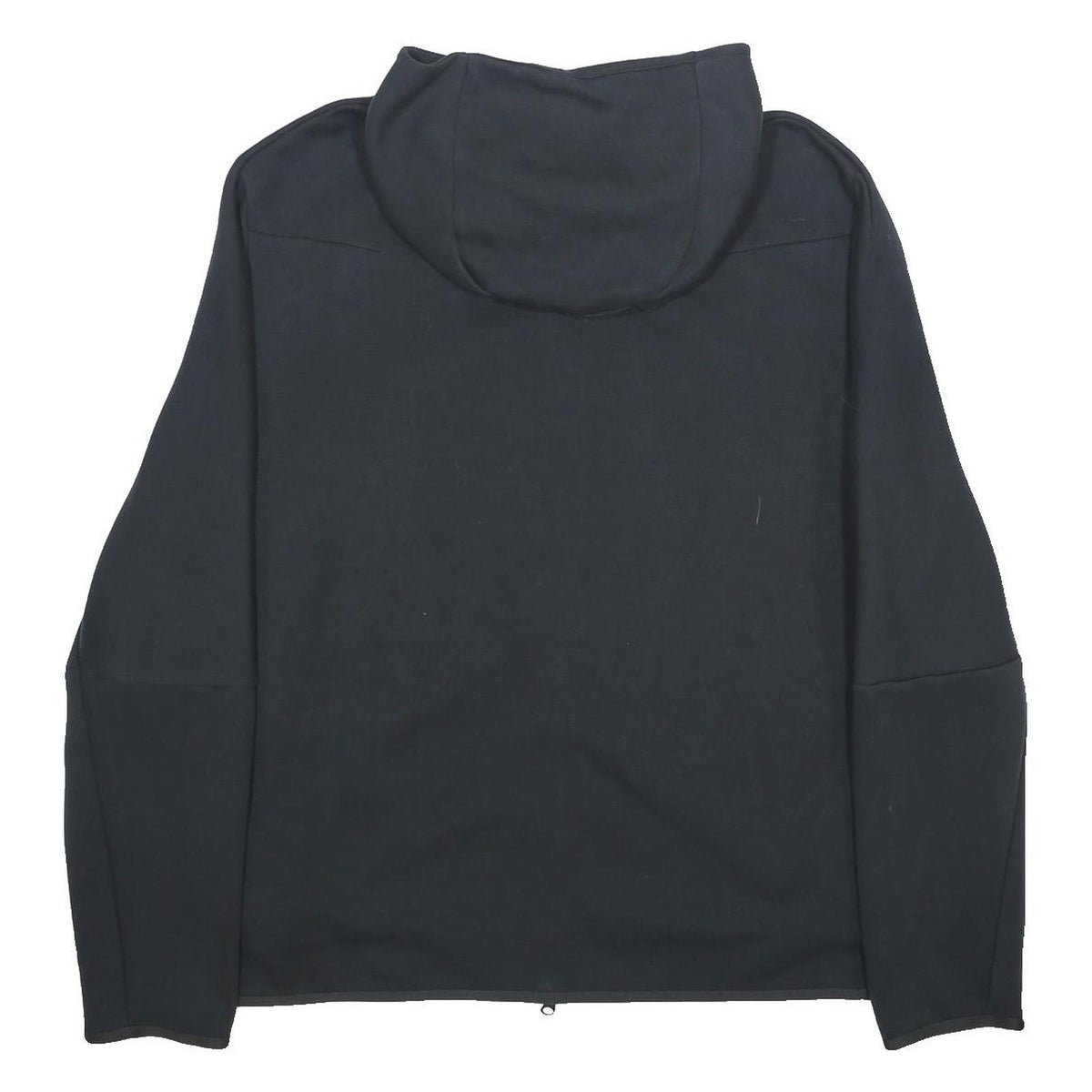 NIKE Mens Black Full Zip Hoodie 2XL Cotton Blend Sportswear Casual Zip-Up