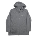 JACK WOLFSKIN Womens Grey Outdoor Jacket L Polyester Blend Zip Hooded Casual