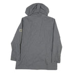 JACK WOLFSKIN Womens Grey Outdoor Jacket L Polyester Blend Zip Hooded Casual