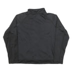 NIKE Womens Black & White Zip Jacket M Polyester Blend Track Logo Swoosh