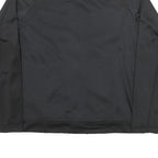 NIKE Womens Black & White Zip Jacket M Polyester Blend Track Logo Swoosh