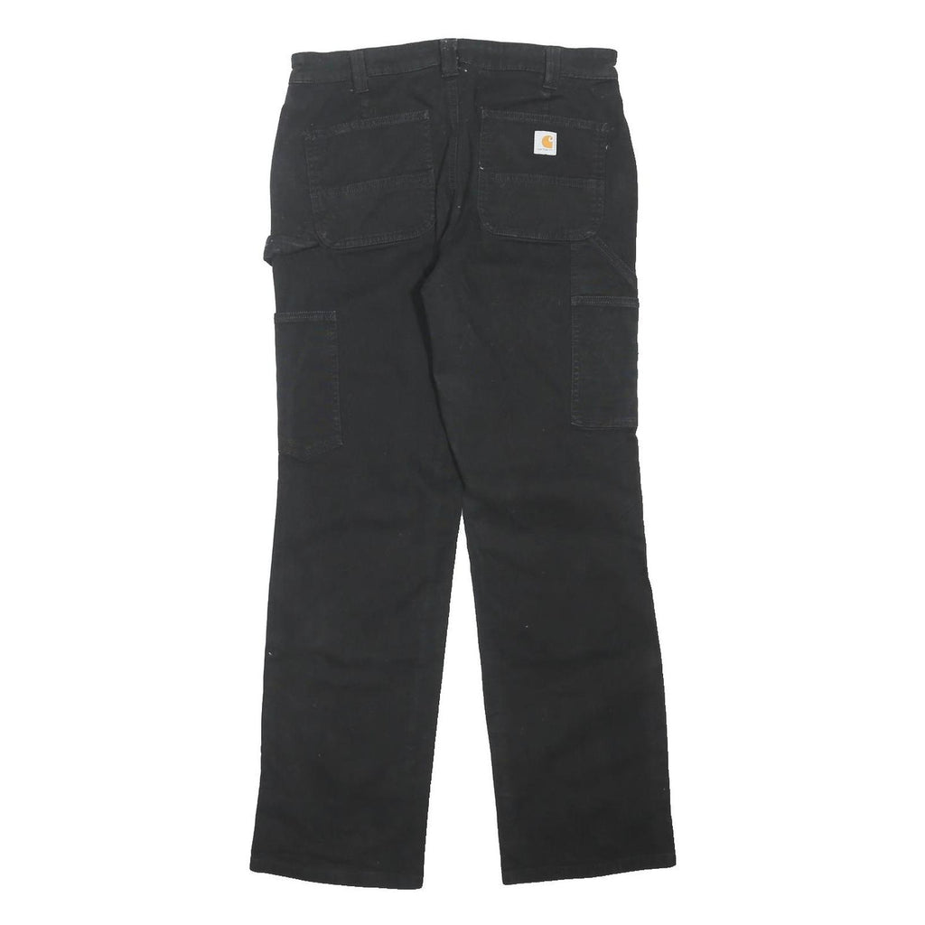CARHARTT Womens Cotton Blend Black Regular Leg Trousers W32 L32 Workwear Utility
