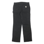 CARHARTT Womens Cotton Blend Black Regular Leg Trousers W32 L32 Workwear Utility