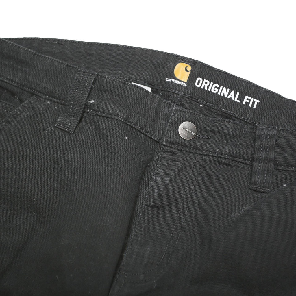 CARHARTT Womens Cotton Blend Black Regular Leg Trousers W32 L32 Workwear Utility