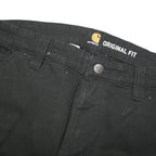 CARHARTT Womens Cotton Blend Black Regular Leg Trousers W32 L32 Workwear Utility