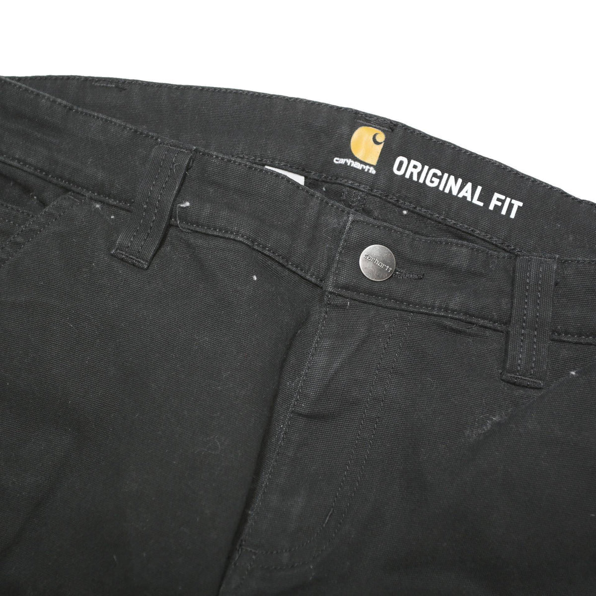 CARHARTT Womens Cotton Blend Black Regular Leg Trousers W32 L32 Workwear Utility