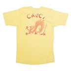 BODY WEAR Canci Dragon Womens T-Shirt Yellow 90s L