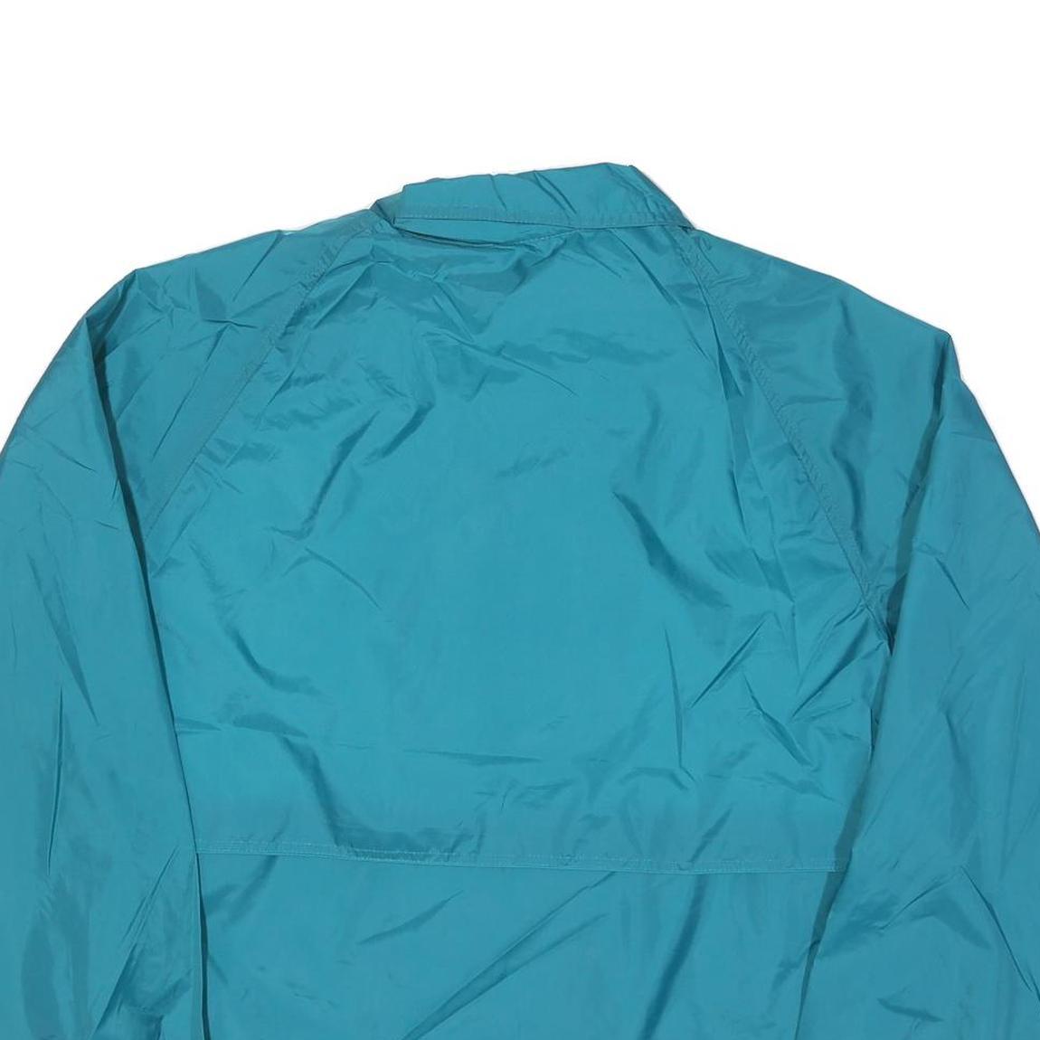 PERFECT TRAIL Mens Blue Nylon Windbreaker Jacket M Lightweight Casual