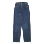 LEVI'S Womens Blue Regular Straight Denim Medium W24 L30 Jeans Classic Button