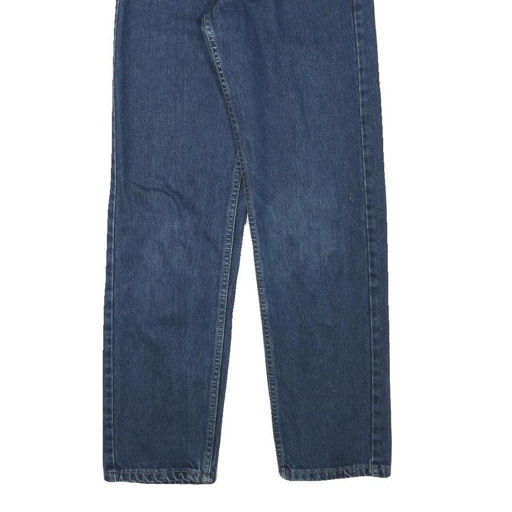 LEVI'S Womens Blue Regular Straight Denim Medium W24 L30 Jeans Classic Button