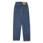 LEVI'S Womens Blue Regular Straight Denim Medium W24 L30 Jeans Classic Button