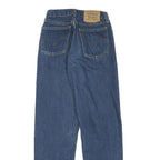 LEVI'S Womens Blue Regular Straight Denim Medium W24 L30 Jeans Classic Button