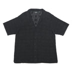REPRESENT Mens Black Cotton Patterned Shirt M Button Shirt Summer Casual