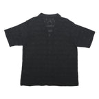 REPRESENT Mens Black Cotton Patterned Shirt M Button Shirt Summer Casual