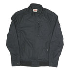 LEVI'S Mens Black Zip Polyester Blend Bomber Jacket M Plain Casual Outerwear