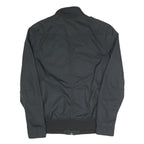 LEVI'S Mens Black Zip Polyester Blend Bomber Jacket M Plain Casual Outerwear