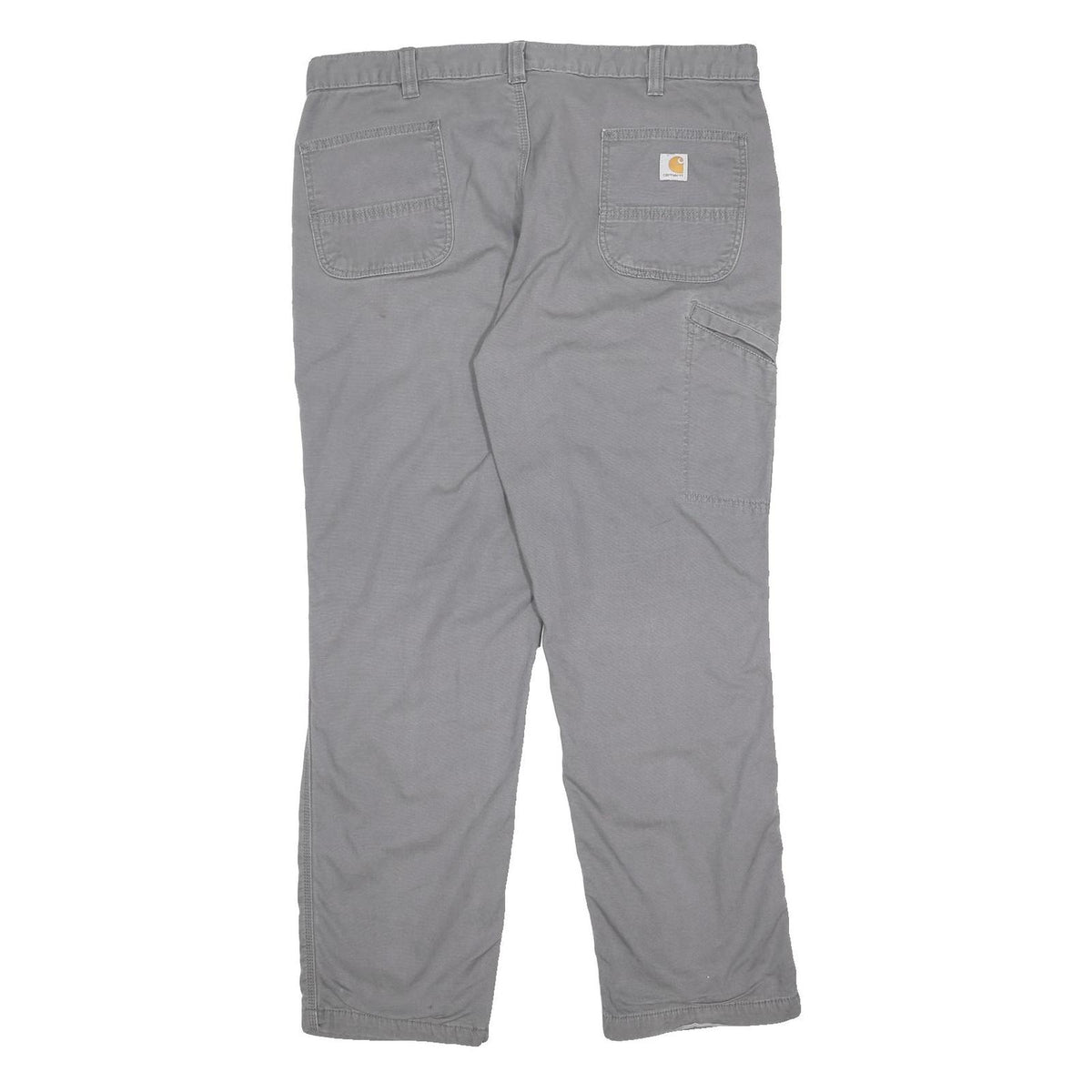 CARHARTT Lined Mens Relaxed Fit Grey Cotton Blend Trousers W42 L32 Workwear