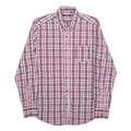 ANTONY MORATO Mens Pink & Grey Checked Shirt S Casual Cotton Blend Long Sleeve