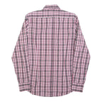 ANTONY MORATO Mens Pink & Grey Checked Shirt S Casual Cotton Blend Long Sleeve