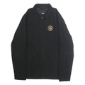 VANS Mens Black Cotton Jacket S Plain Zip Closure Classic Fit