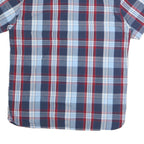 LEVI'S Mens Blue & Red Check Shirt L Cotton Casual Summer Button Pocket
