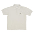 LACOSTE Mens Cream Short Sleeve Plain Polo Shirt M Classic Cotton Casual