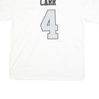NIKE Mens White NFL Graphic T-Shirt XL Short Sleeve V-Neck Carr 4 Number