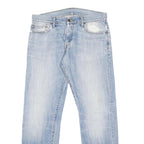 CARHARTT Mens Regular Light Blue Denim Jeans W32 L32 Button Closure Cotton