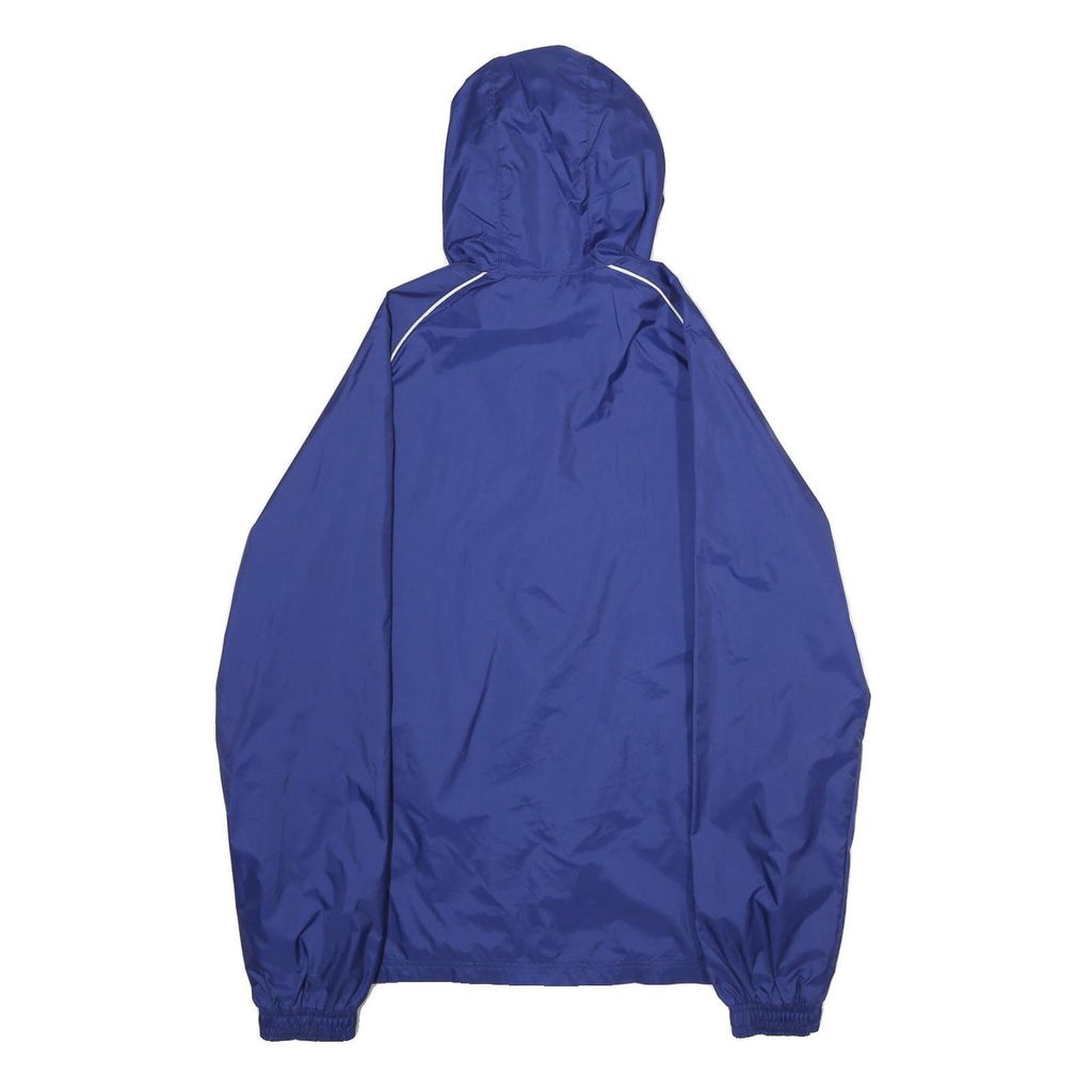 ADIDAS Mens Blue FC Reinach Zip Hooded Polyamide Track Jacket S Lightweight