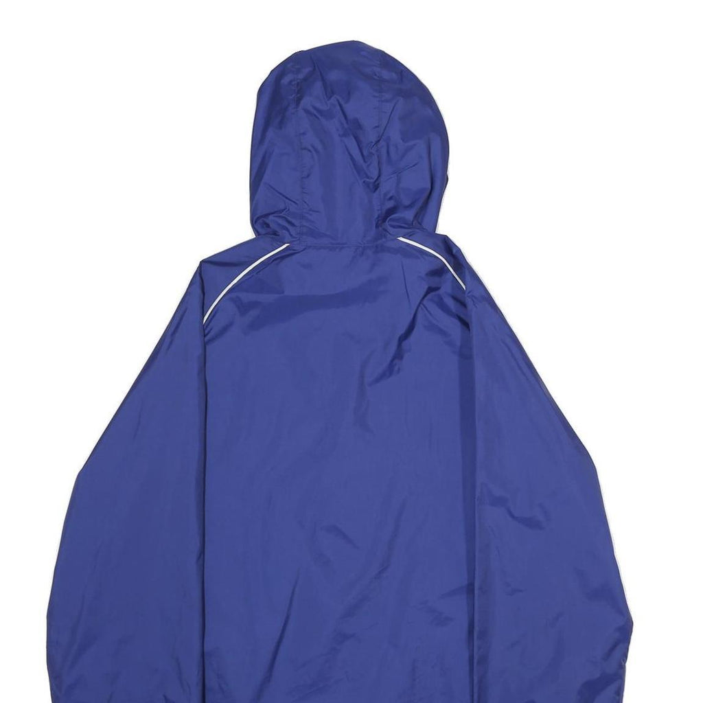 ADIDAS Mens Blue FC Reinach Zip Hooded Polyamide Track Jacket S Lightweight