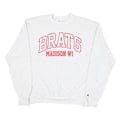 CHAMPION Mens Grey Brats Madison WI Crew Neck M Cotton Sweatshirt Casual