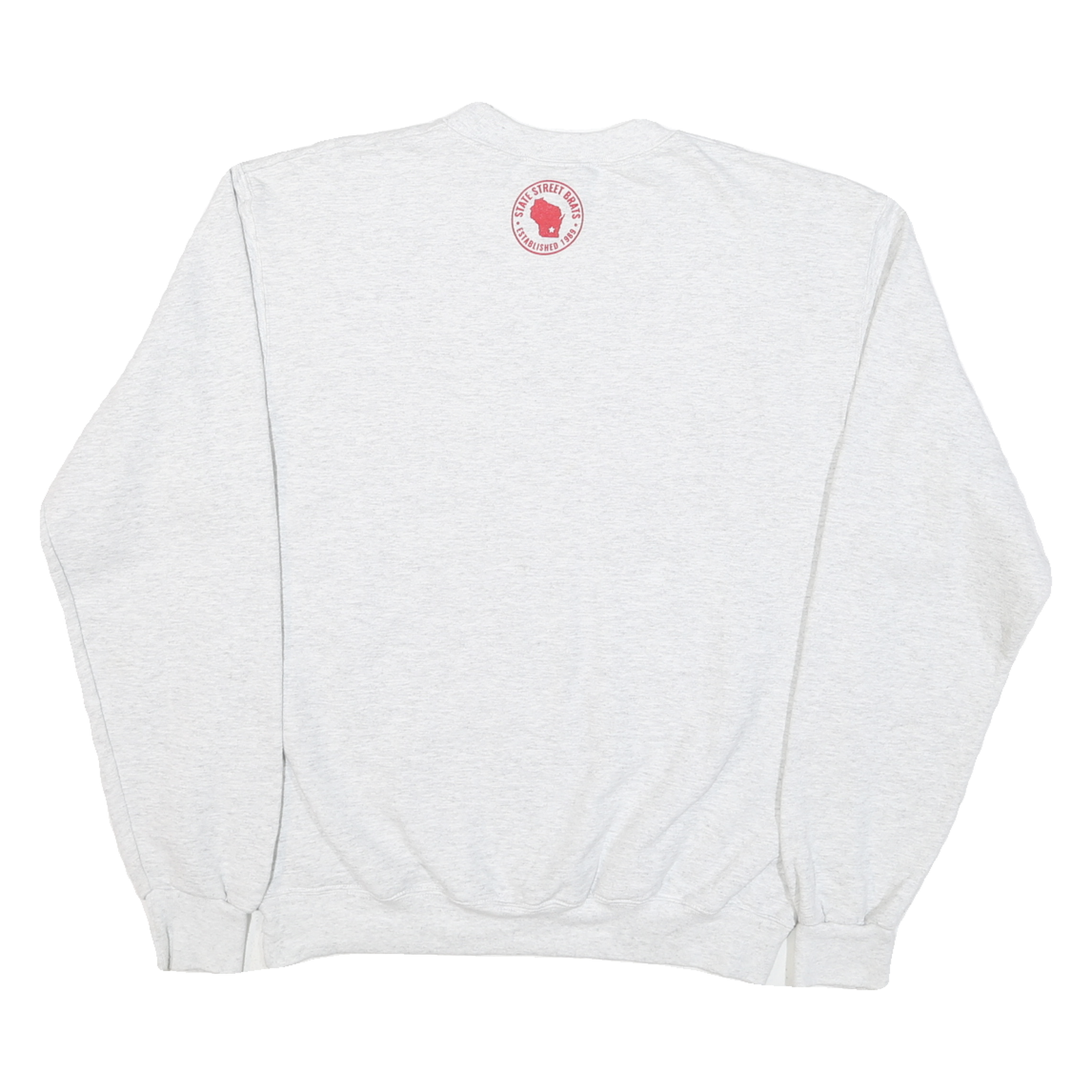 CHAMPION Mens Grey Brats Madison WI Crew Neck M Cotton Sweatshirt Casual