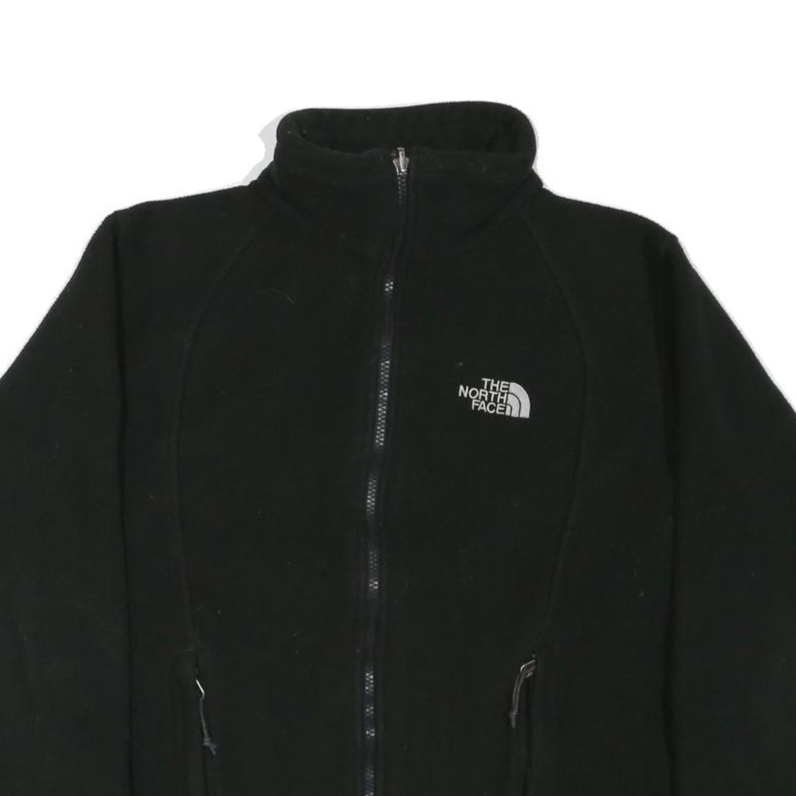 THE NORTH FACE Womens Black Outdoor Jacket M Polyester Blend Zip Fleece