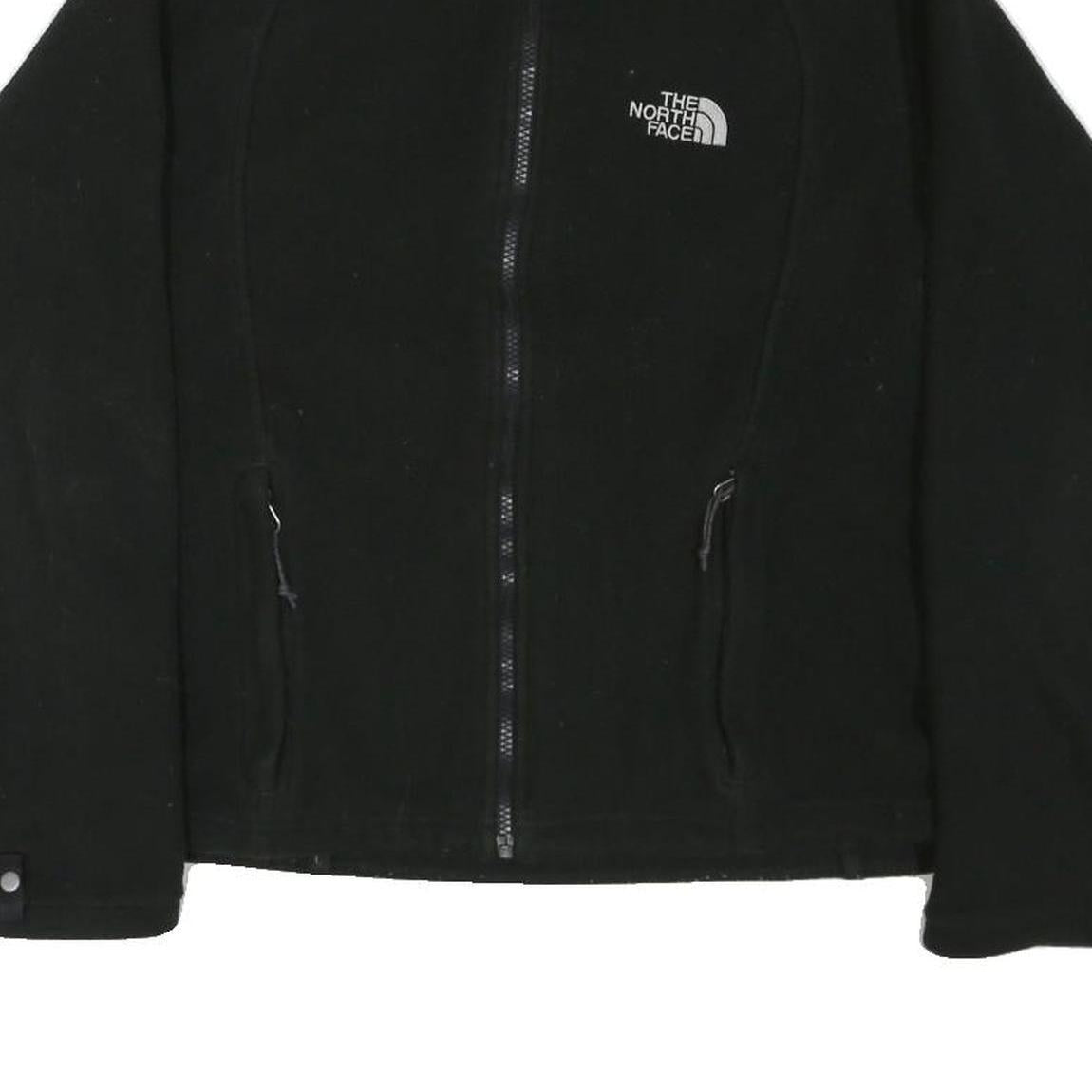 THE NORTH FACE Womens Black Outdoor Jacket M Polyester Blend Zip Fleece