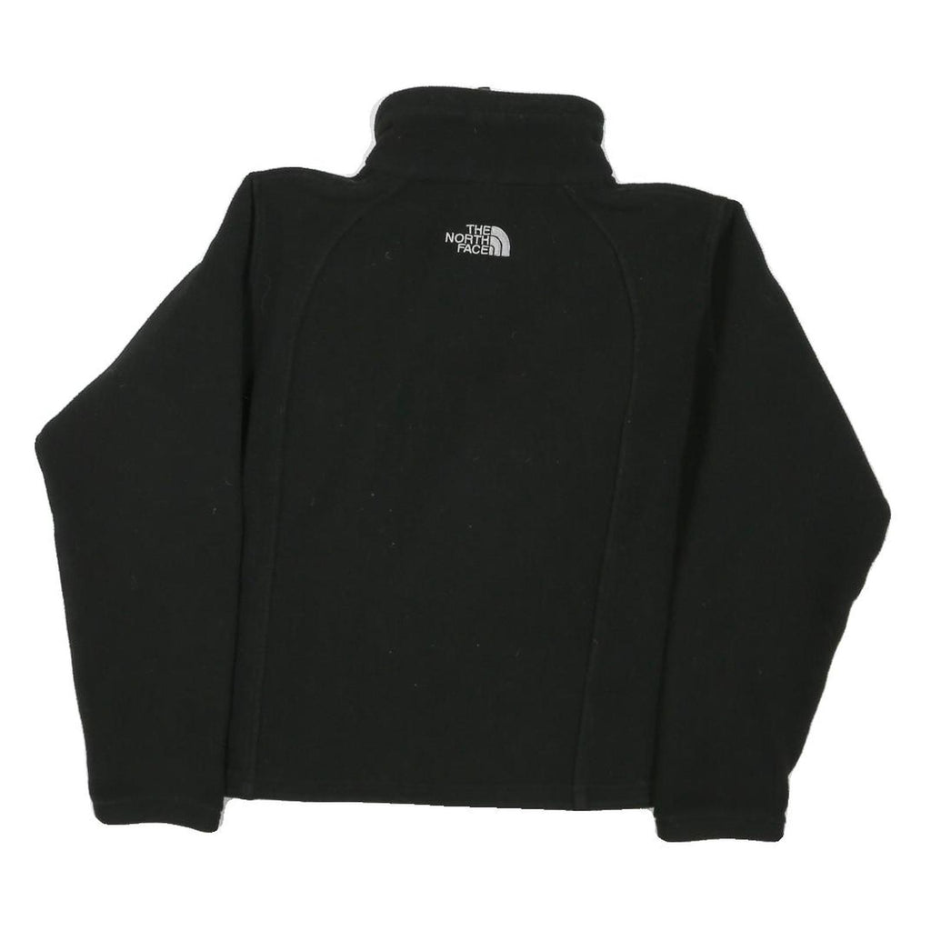THE NORTH FACE Womens Black Outdoor Jacket M Polyester Blend Zip Fleece