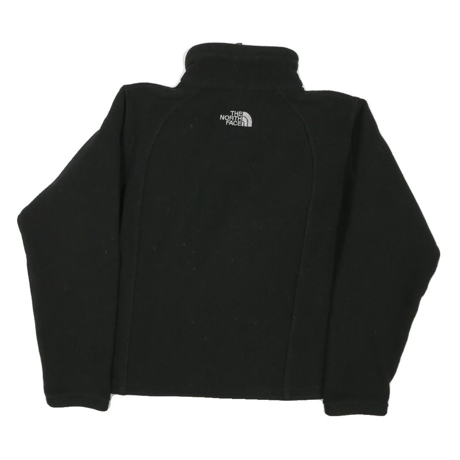 THE NORTH FACE Womens Black Outdoor Jacket M Polyester Blend Zip Fleece