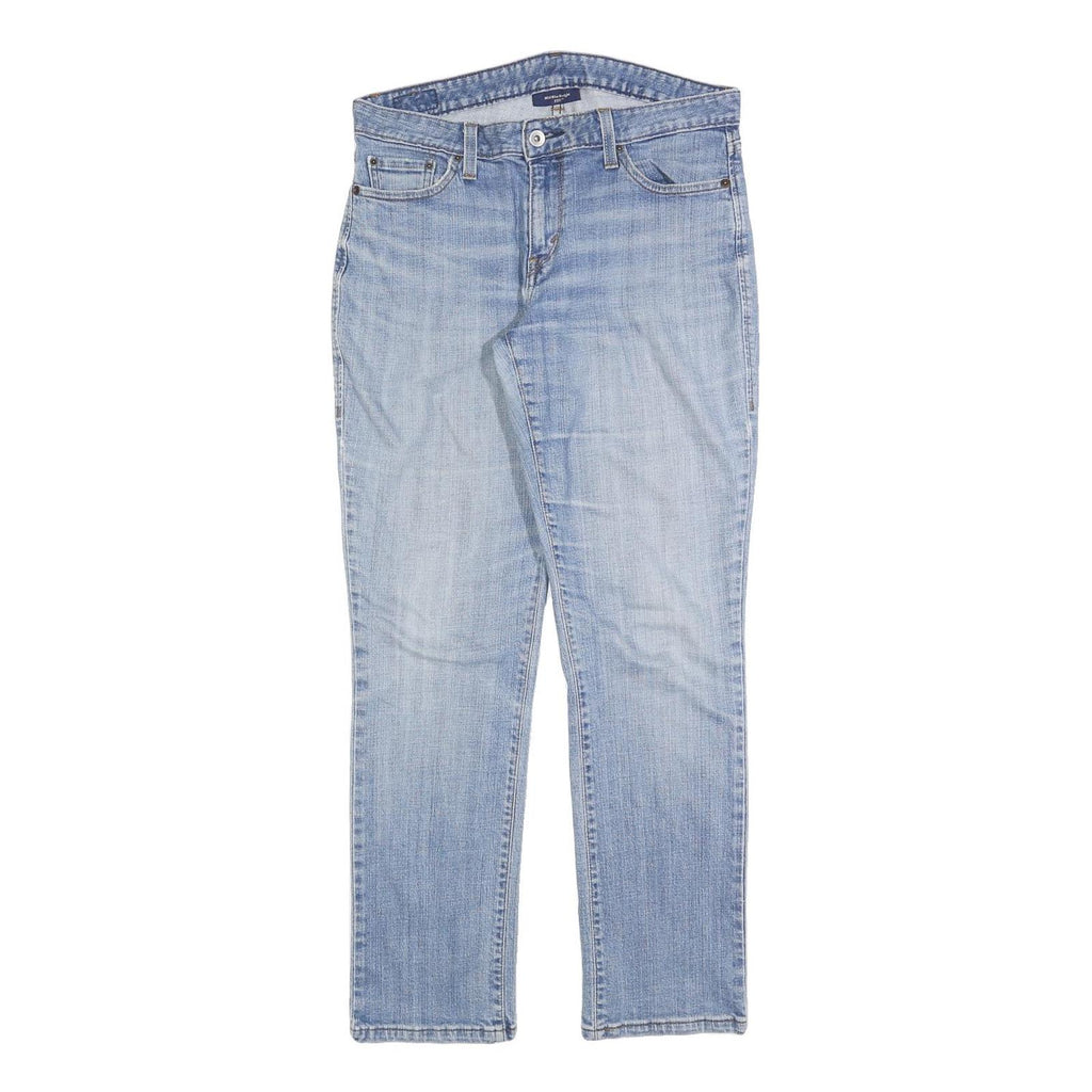 LEVI'S 552 Womens Jeans Blue Regular Straight Denim Light W30 L30 Classic Zip
